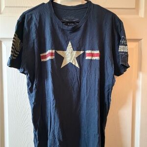 Grunt Style Navy Star & Stripe Graphic Tee